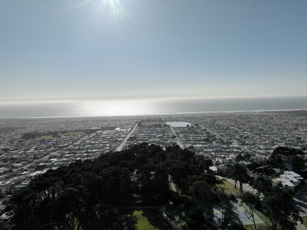 View across the northern edge of San Francisco District 2 near Golden Gate Park.
