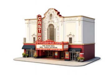 Illustration of the Castro Theatre.
